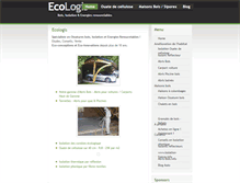 Tablet Screenshot of maisons-bois.ecologis.biz